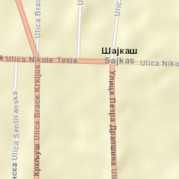 Šajkaš Street Map