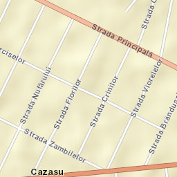 Comuna Cazasu Street Map