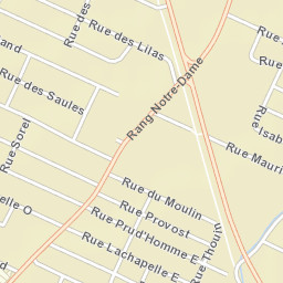 Saint-Rémi Street Map