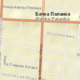 Bačka Palanka Street Map