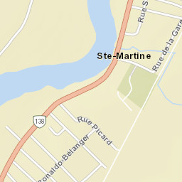 Sainte-Martine Street Map