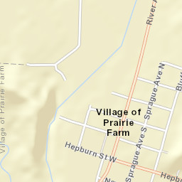 201-205 N Bluff Ave Prairie Farm WI Street Map