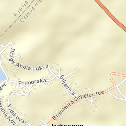 Jadranovo Street Map