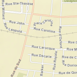 Cowansville Street Map