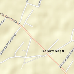 Căpățânești Street Map