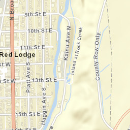 7 North Broadway Avenue, Red Lodge, MT Street Map