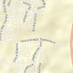 Njivice Street Map