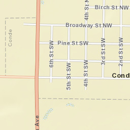 County Road 6, Conde, SD 57434, USA Street Map