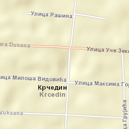 Krčedin Street Map