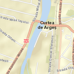 Municipiul Curtea de Argeș Street Map