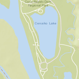 Mississippi National River and Recreation Area Street Map