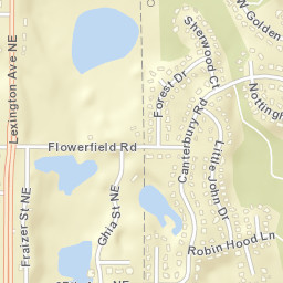 8790-8998 Lexington Avenue Northeast Street Map