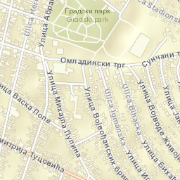 Vršac Street Map