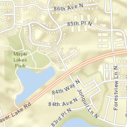 8501 Kirkwood Lane North Maple Grove MN Street Map