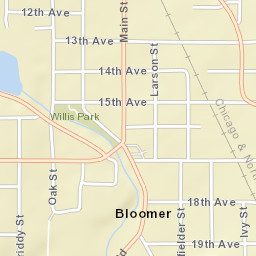 1692-1698 Main Street, Bloomer, WI  Street Map