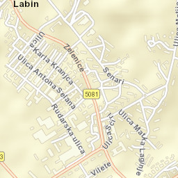 Labin Street Map