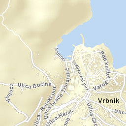 Vrbnik Street Map