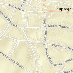 Grad Županja Street Map