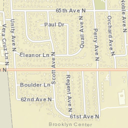 5000 61st Avenue North, Brooklyn Center Street Map