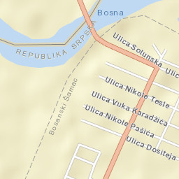 Šamac Street Map
