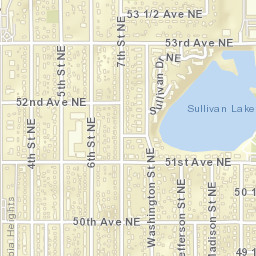 500-538 53rd Ave NE Fridley MN Street Map