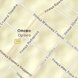 Opovo Street Map