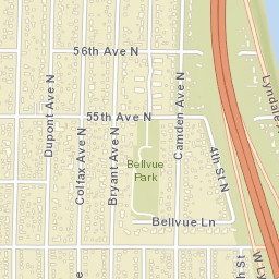 820-898 55th Ave N Brooklyn Center Street Map