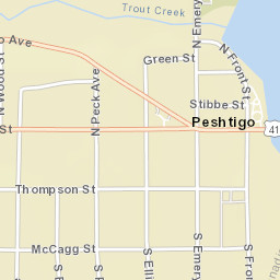 U.S. 41 Business, Peshtigo, WI 54157 Street Map