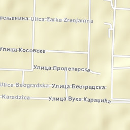 Banatski Karlovac Street Map