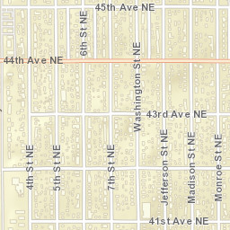 698 42nd Avenue Northeast, Columbia Heights Street Map