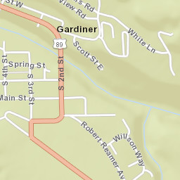 320 W Park St, Gardiner, Mt 59030 Street Map