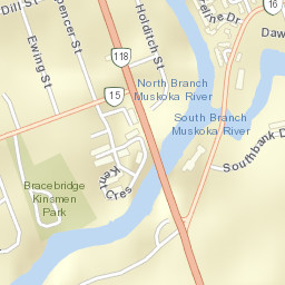 Bracebridge Street Map
