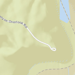 Bighorn Canyon National Recreation Area Canyon Overlook Road  Street Map