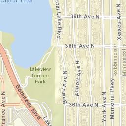 Bottineau Boulevard Robbinsdale MN Street Map