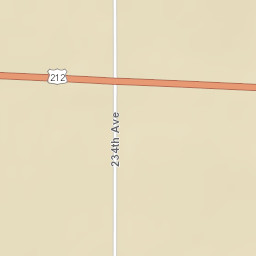 U.S. 212, Lantry, SD 57636, USA Street Map