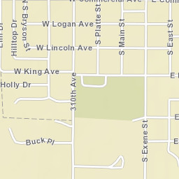 200-298 South Exene Street, Gettysburg Street Map