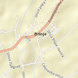 Brinje Street Map