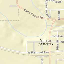 Main Street, Colfax, WI 54730, USA Street Map