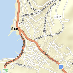 Senj Street Map