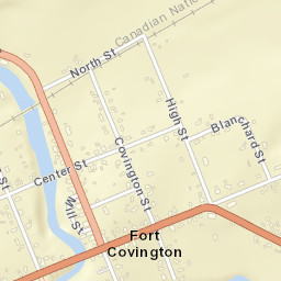 Fort Covington New York Street Map