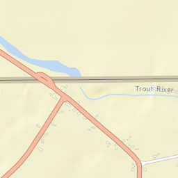 Trout River New York Street Map