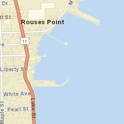 Rouses Point New York Street Map