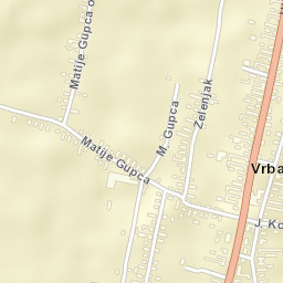 Vrbanja Street Map