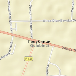 Golubinci Street Map