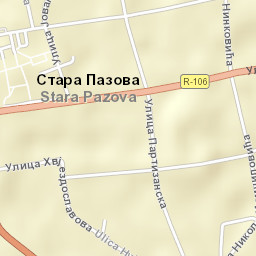 Stara Pazova Street Map