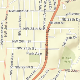 2735 Northwest Inlet Avenue, Lincoln City Street Map