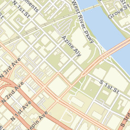 1 Hennepin Ave, Mississippi National River and Recreation Are Street Map