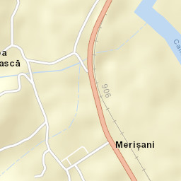 Comuna Merișani Street Map
