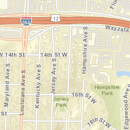 6401-6499 West 16th Street, St. Louis Park Street Map