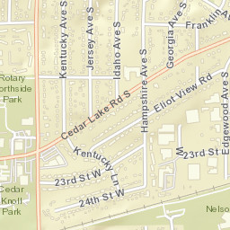 7201-7309 Cedar Lake Rd, St Louis Park, MN Street Map